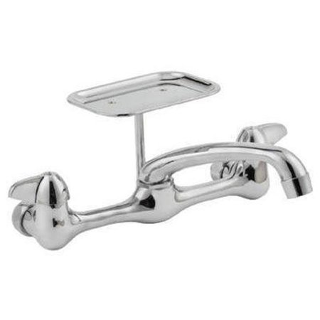 HOMEWERKS Homewerks Worldwide 240561 HomePointe Wall Mount Kitchen Faucet with 2 Handle - Chrome 240561